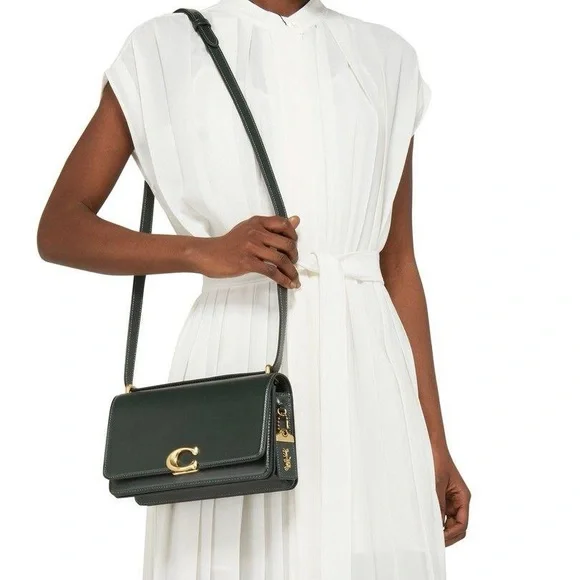 Coach Bandit Leather Crossbody Bag in Amazon Green - Picture 8 of 8